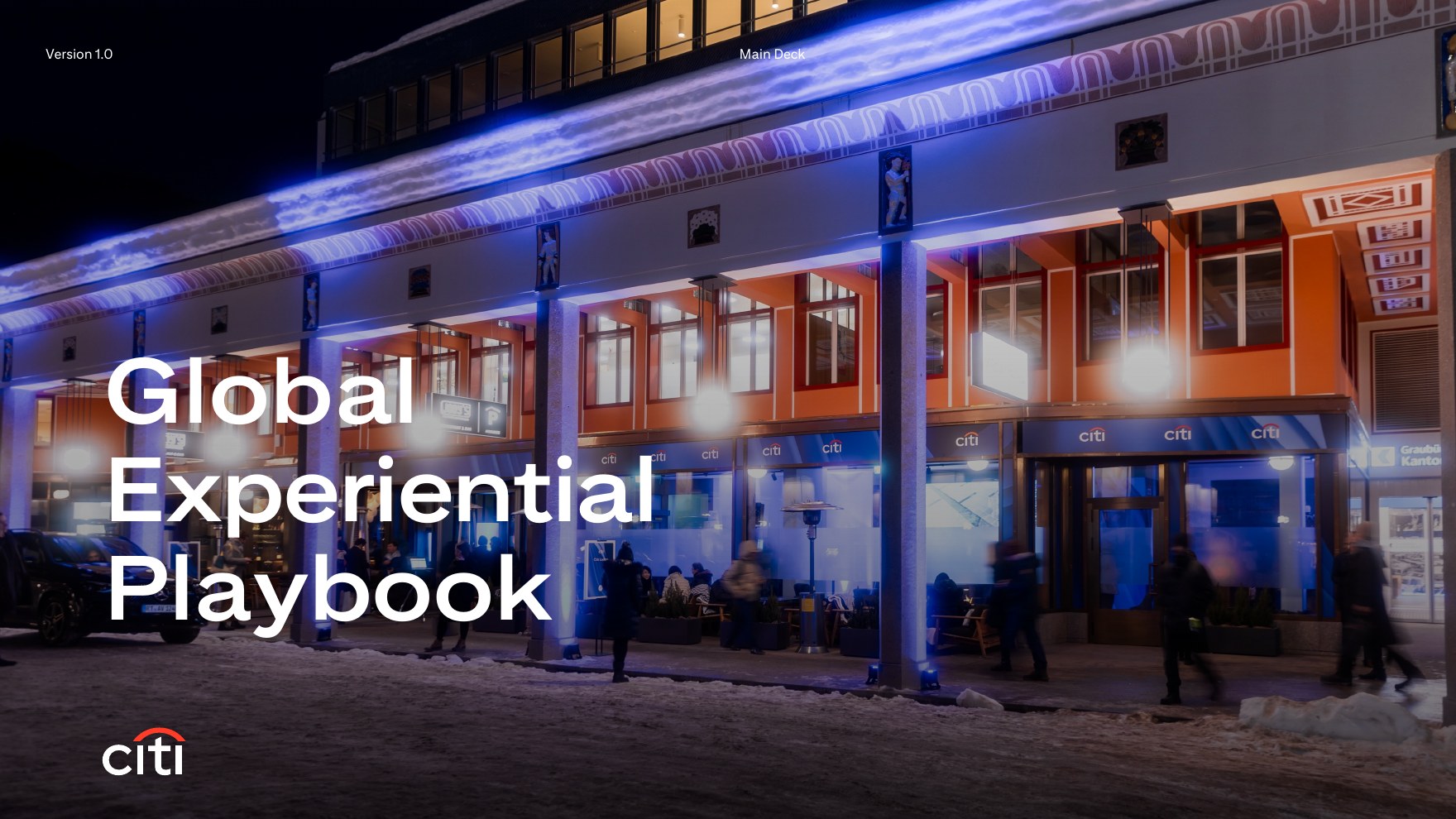 Global Experiential Playbook, cover