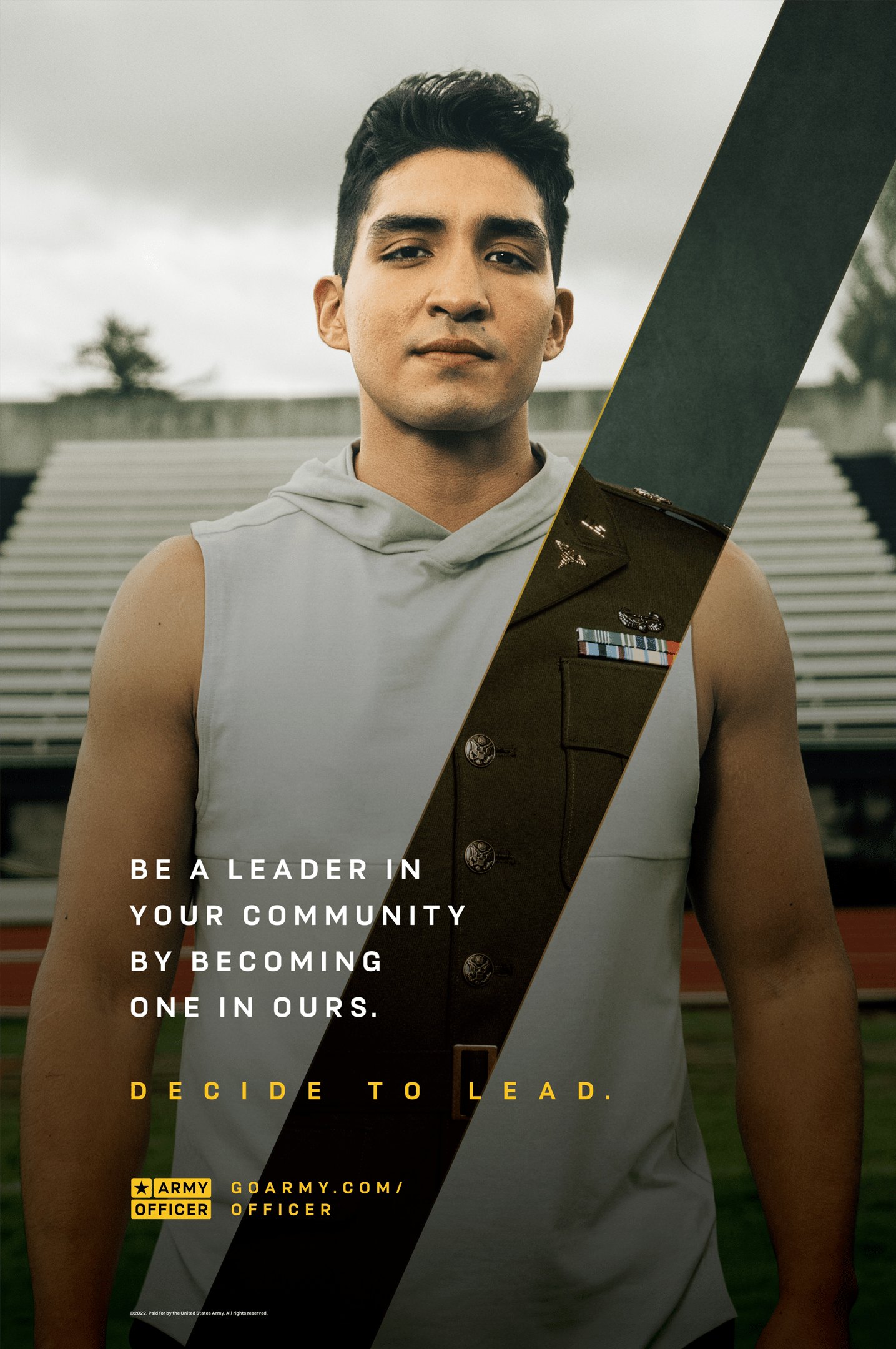 Decide to Lead poster: Be a leader in your community by becoming one in ours.