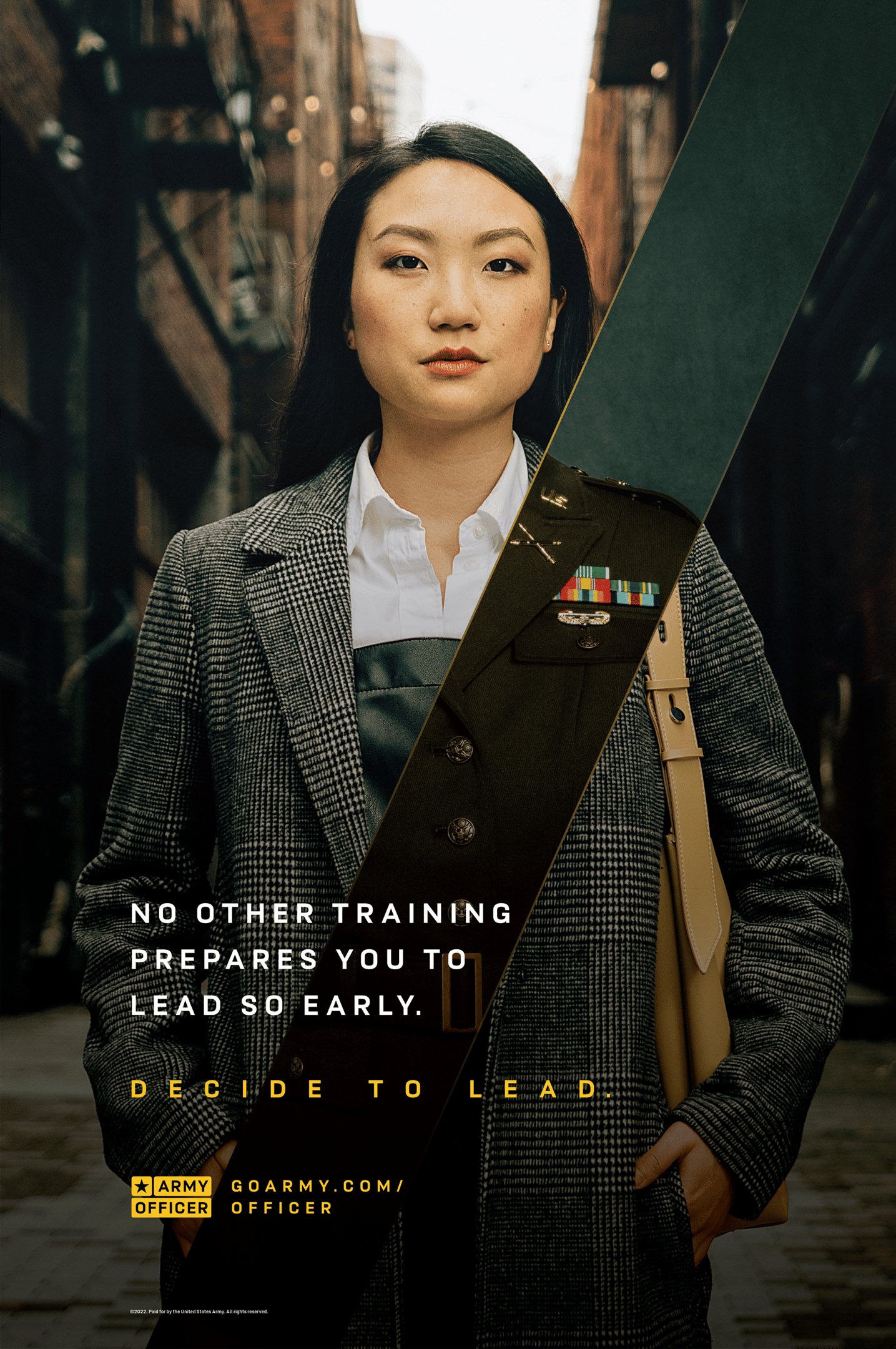 Decide to Lead poster: No other training prepares you to lead so early.