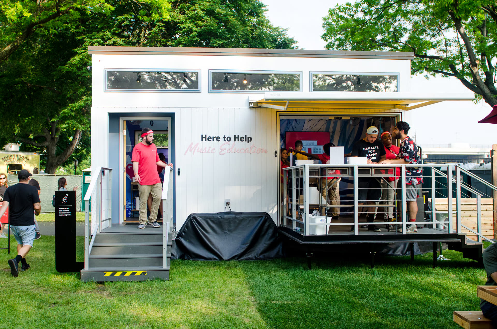Here to Help Music Education cabin